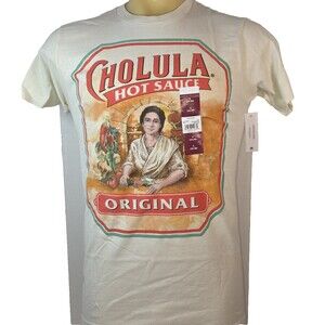 Cholula Hot Sauce Ivory Short Sleeve T-shirt Men's Shirt S New